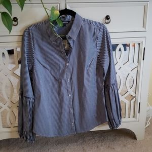 NWT Express Striped Button down Blouse
